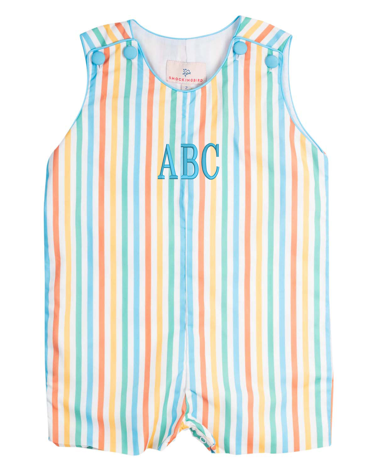 Rainbow Stripes Shortall- FINAL SALE