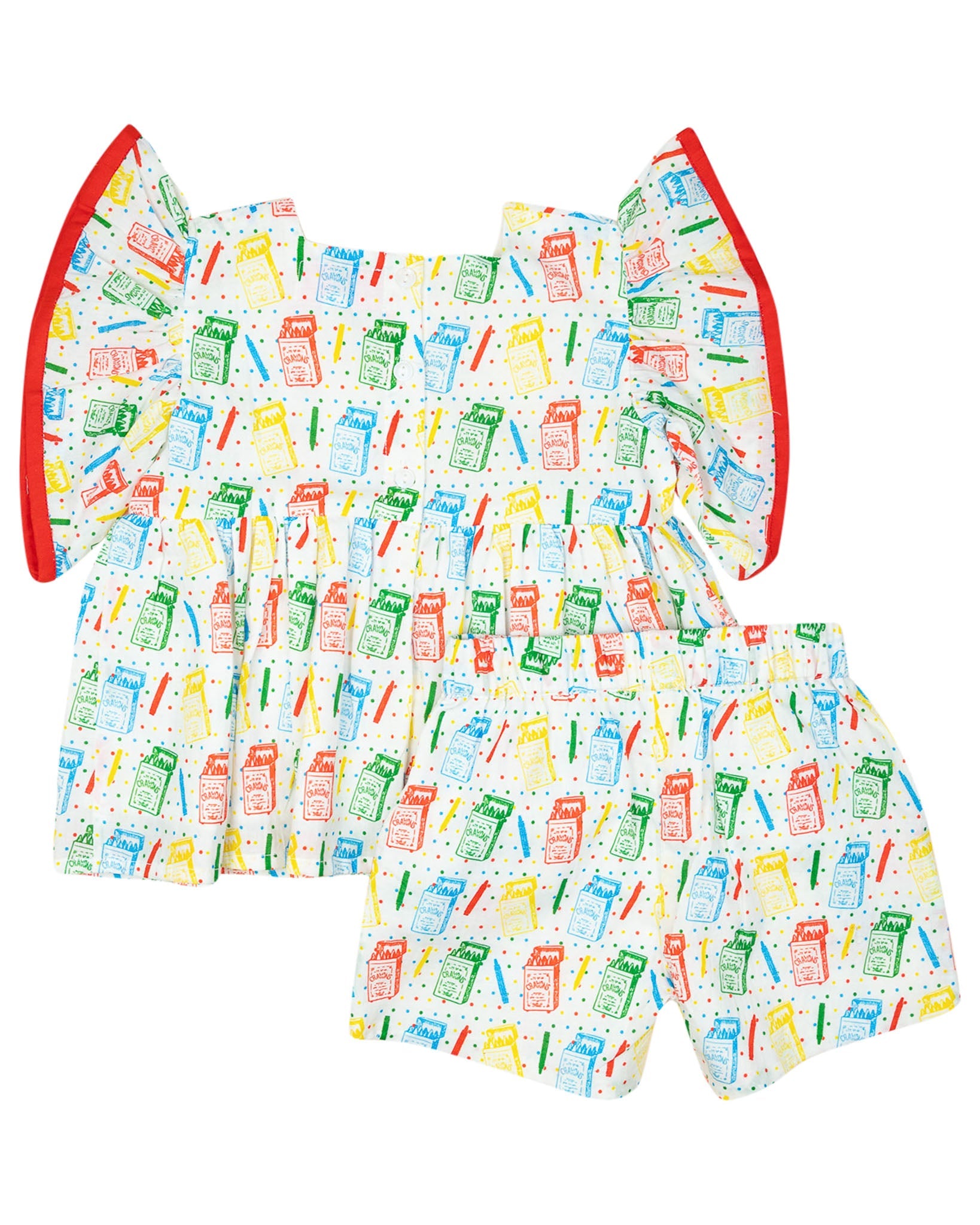 Vintage Color Me Happy Shorts Set- FINAL SALE