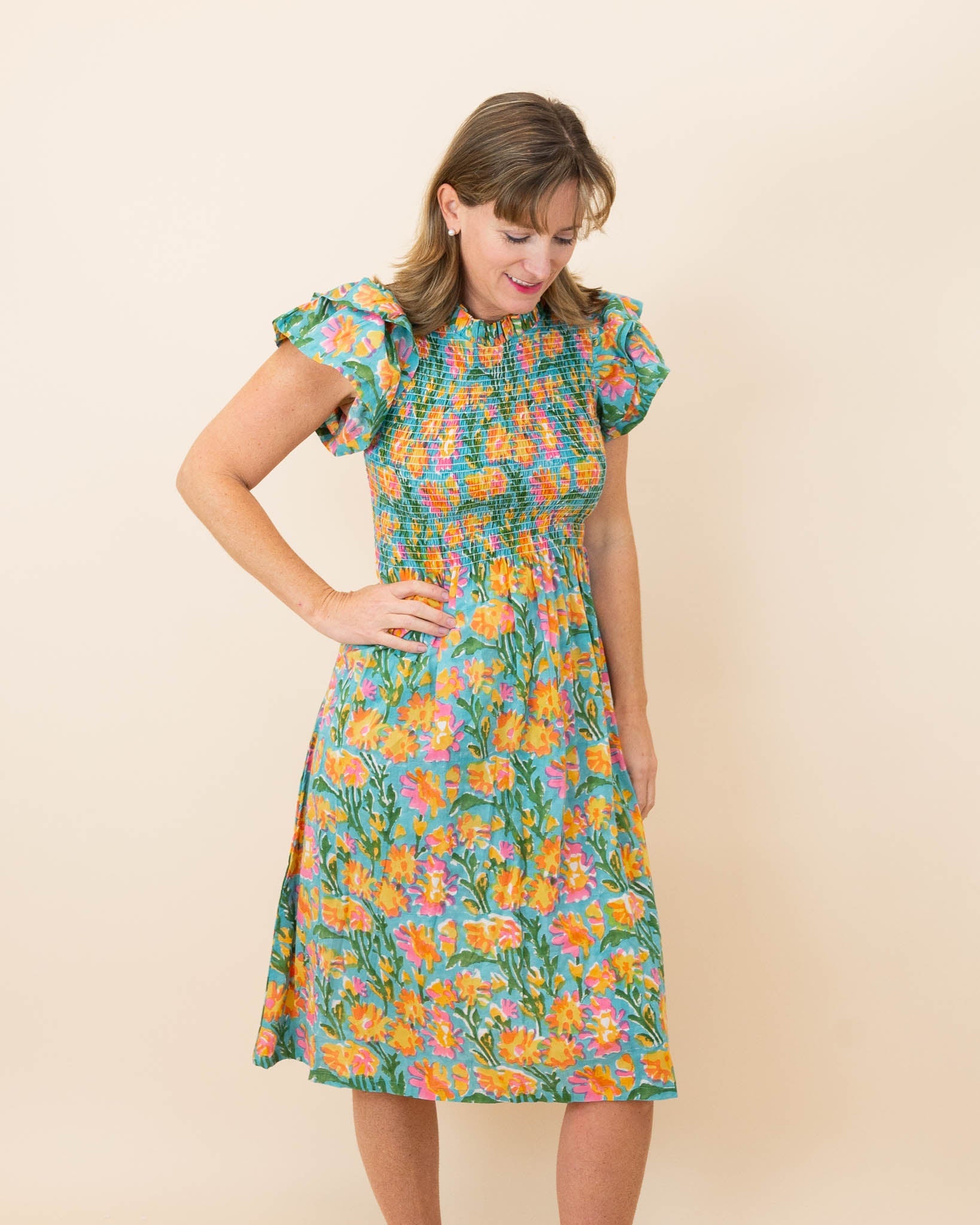 Tropical Floral Grace Ladies Dress- FINAL SALE