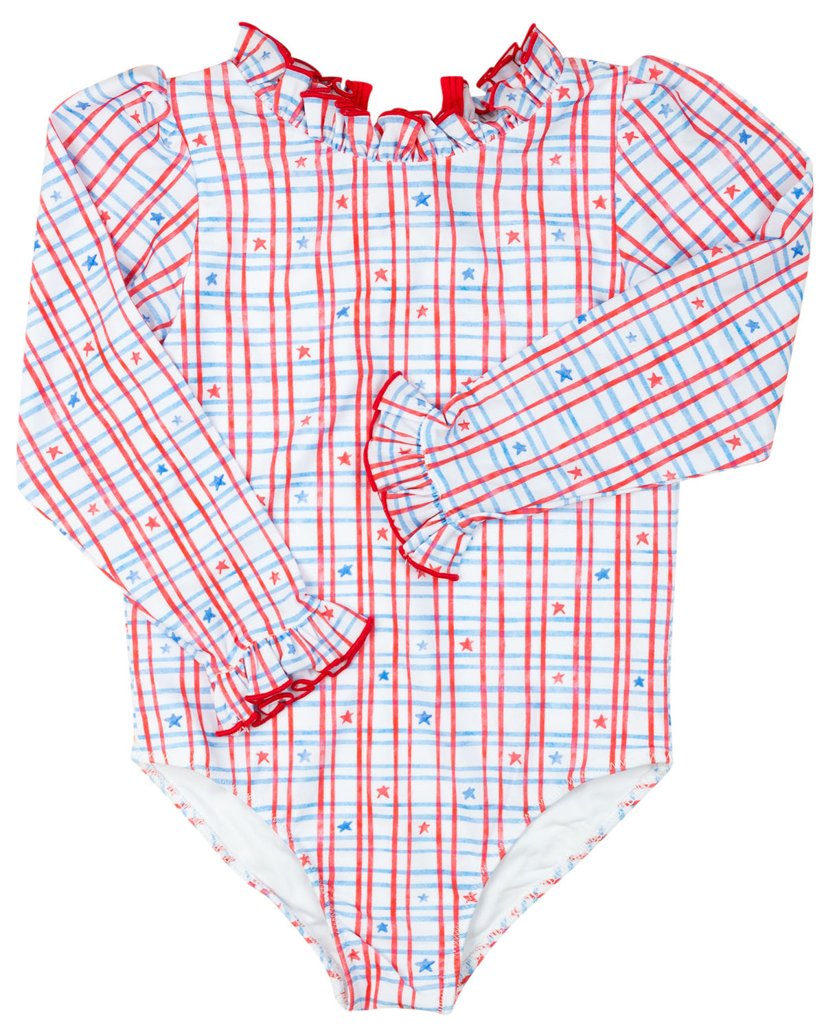 Stars and Stripes Long Sleeve One Piece- FINAL SALE