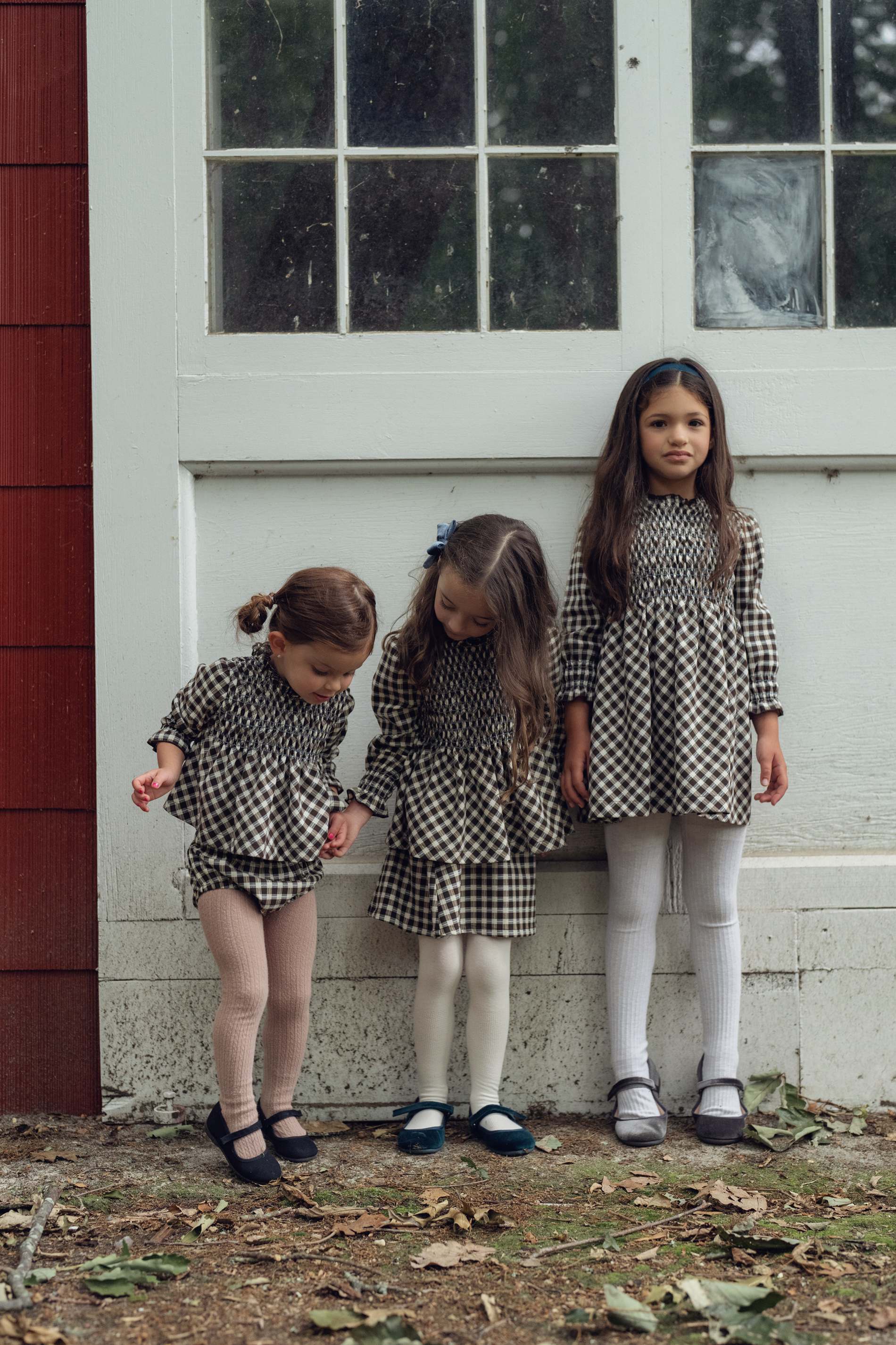 Plaid 2PC Smocked set