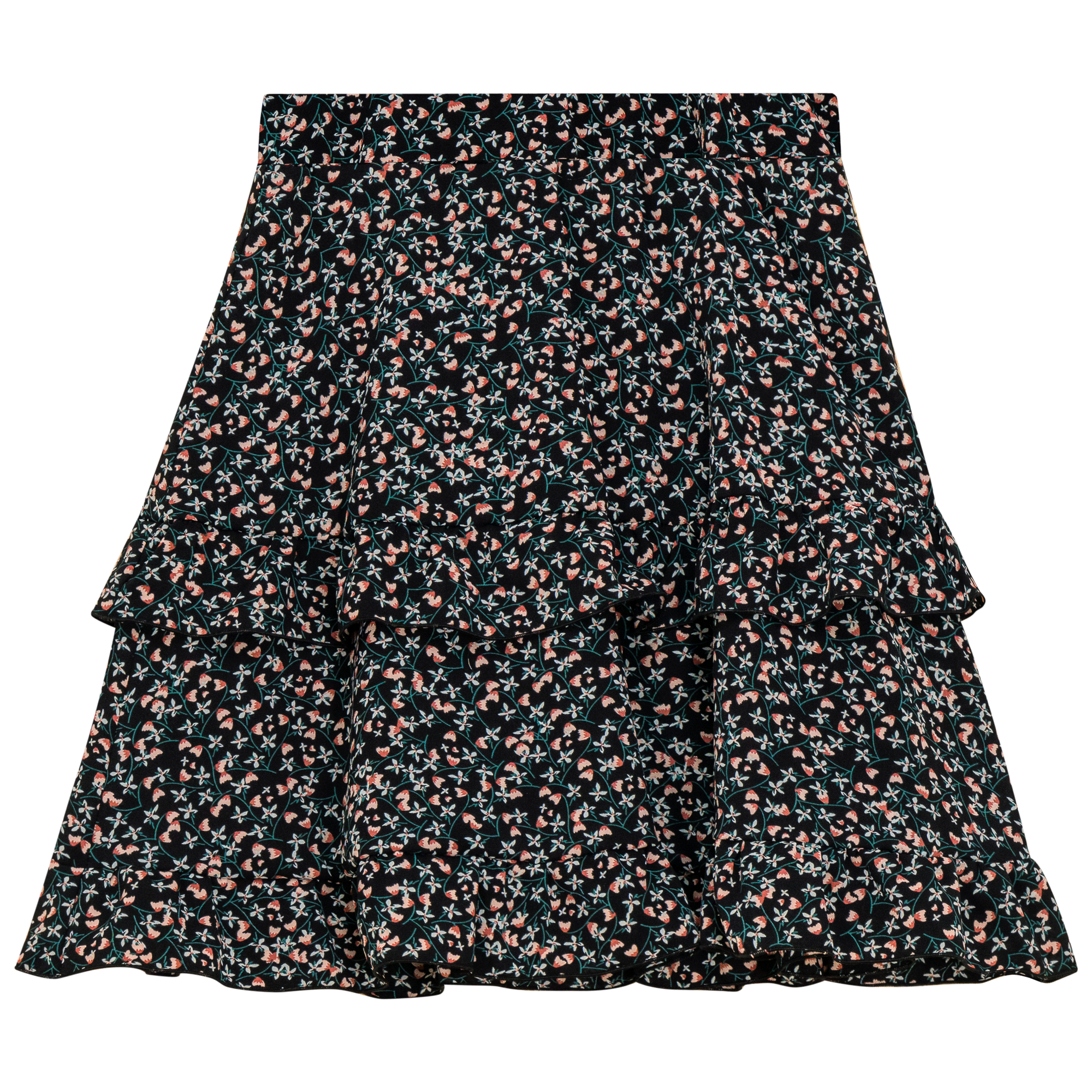 Ruffled Tiered Skirt