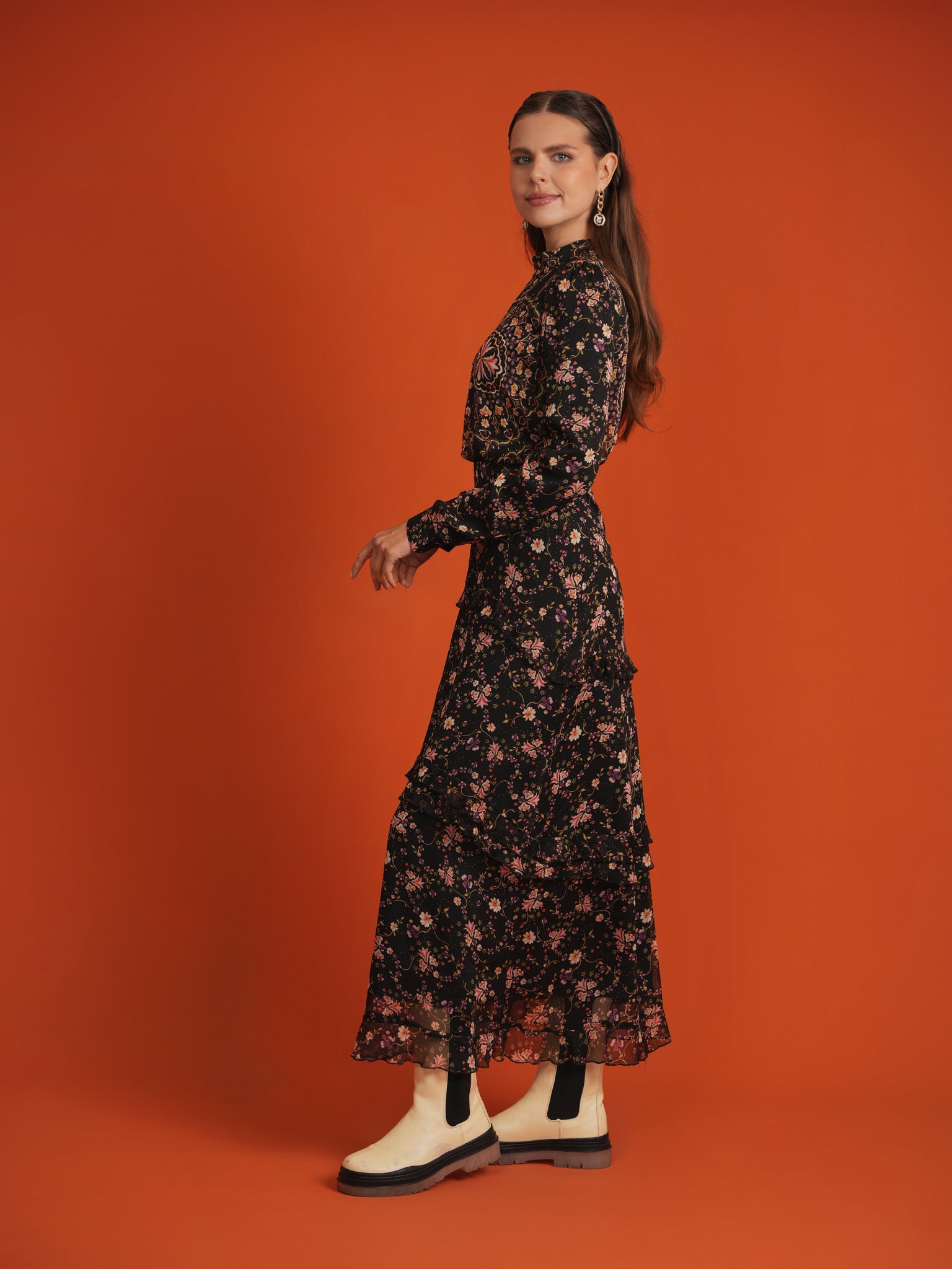 Tiered Ruffled Dress