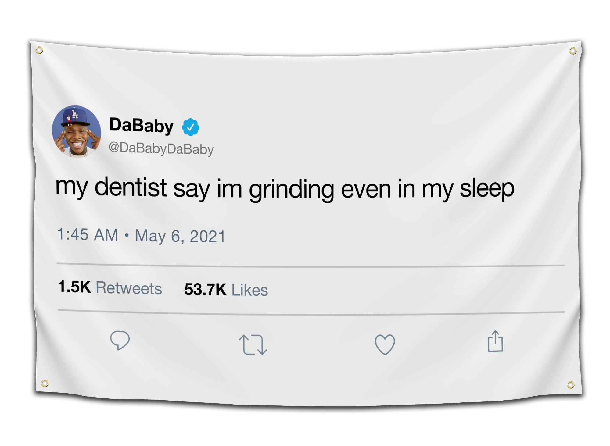 DaBaby Grinding Tweet