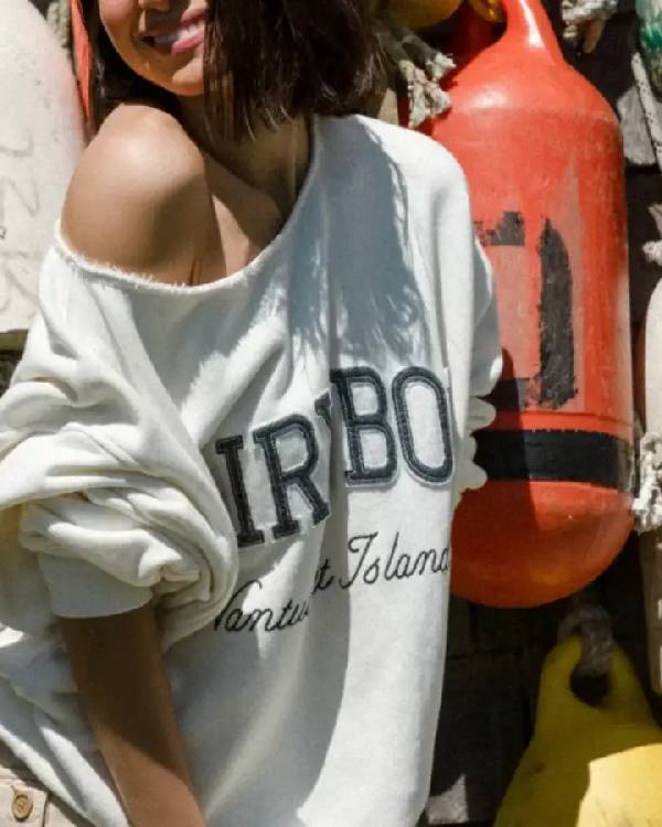 Dairy Boy Cut Off Nantucket Island Crewneck Sweatshirt