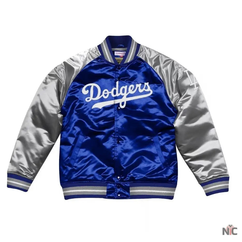 Dallas Dodger La Blue and Grey Varsity Jacket