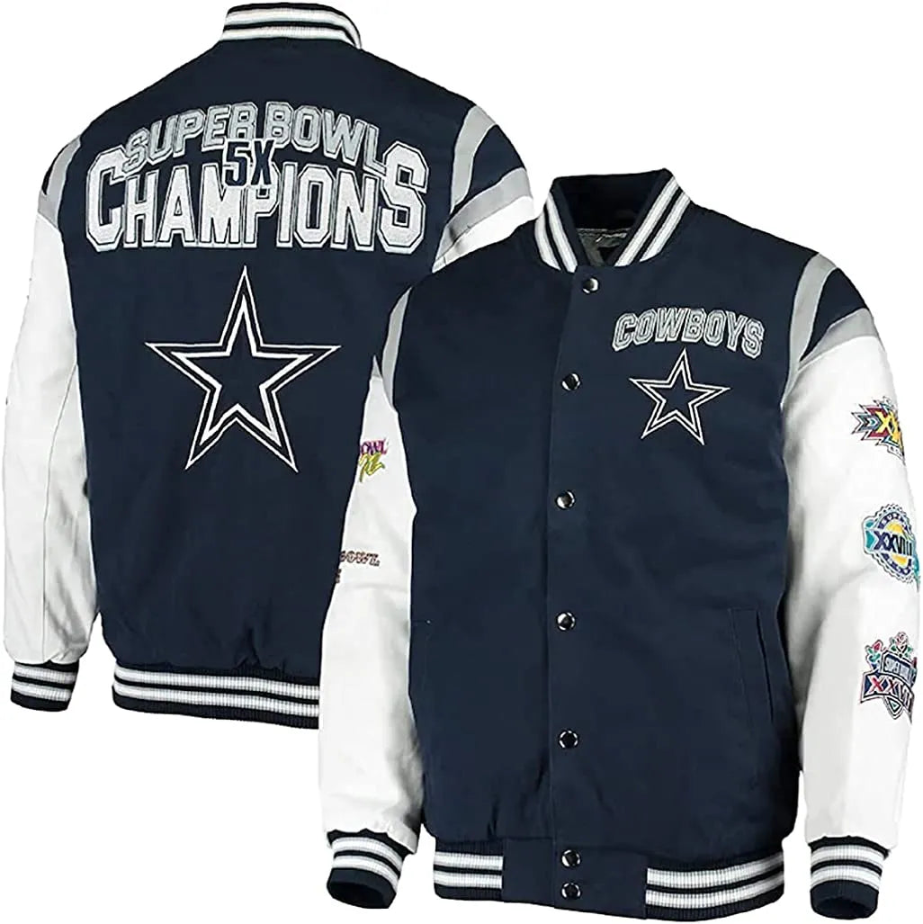 Dallas Cowboys Goal Post Varsity Jacket