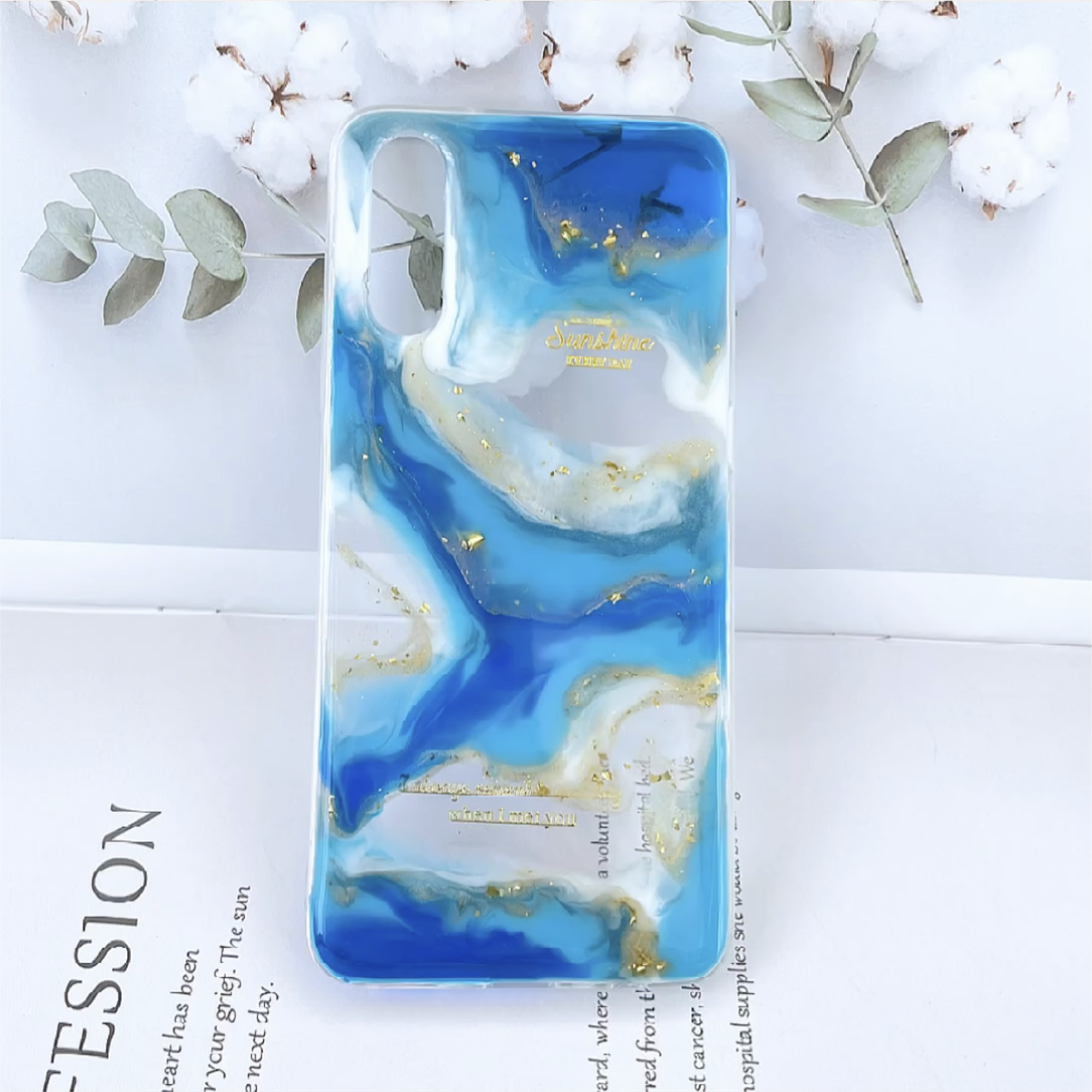 Daughter of the Sea - Handmade Blue Ombre Resin Phone Case | ZAKAPOP