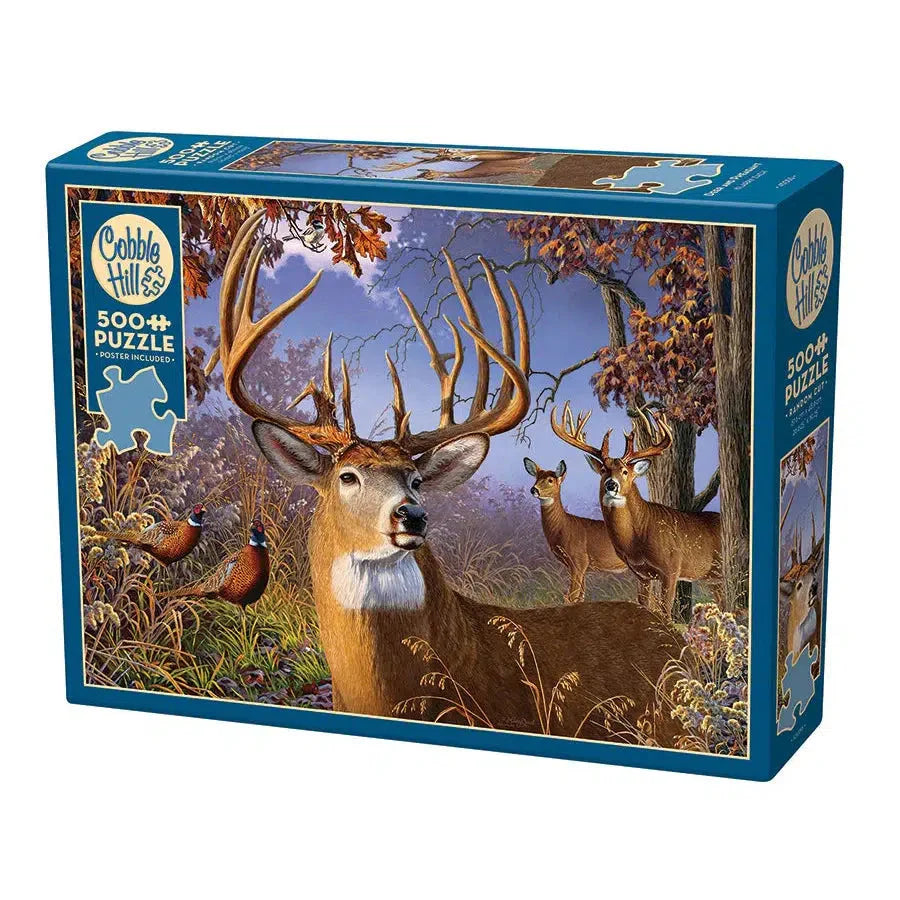 Deer &amp;amp; Pheasant 500 Piece Jigsaw Puzzle Cobble Hill
