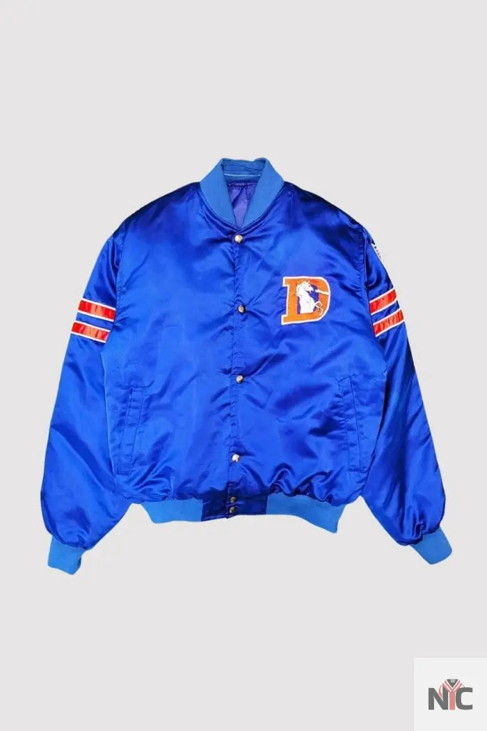 Denver Broncos 80’s Royal Blue Varsity Jacket