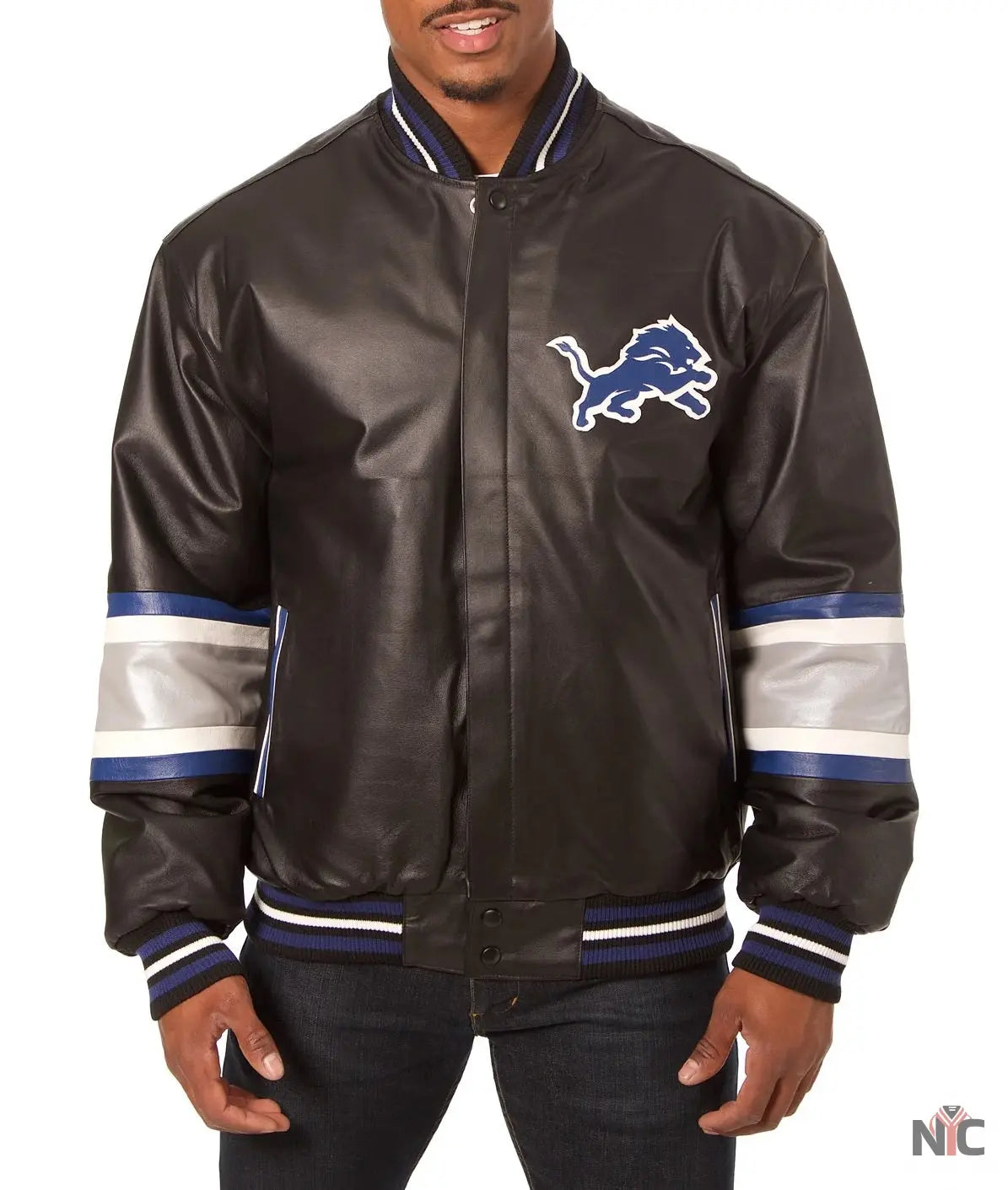 Detroit Lions Leather Jacket