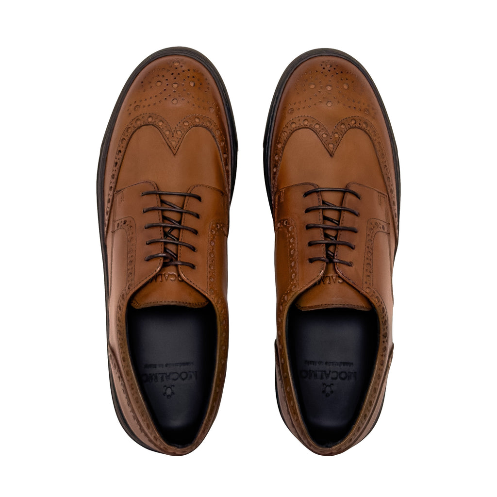 Men's Don Giovanni Wingtips - Cognac