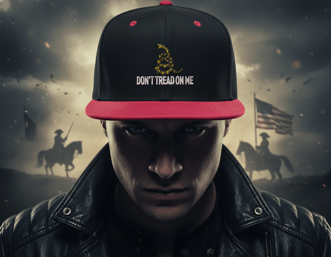 Don&amp;#39;t Tread on Me Embroidered Snapback Hat - 4LibertyShop.com