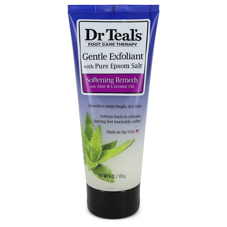 Dr Teal&amp;#39;s Gentle Exfoliant With Pure Epson Salt by Dr Teal&amp;#39;s Gentle Exfoliant with Pure Epsom Salt Softening Remedy with Aloe &amp;amp; Coconut Oil (Unisex) 6 oz for Women