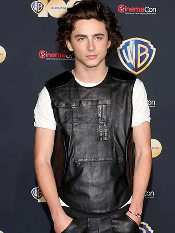 Dune 2 Timothée Chalamet Leather Vest