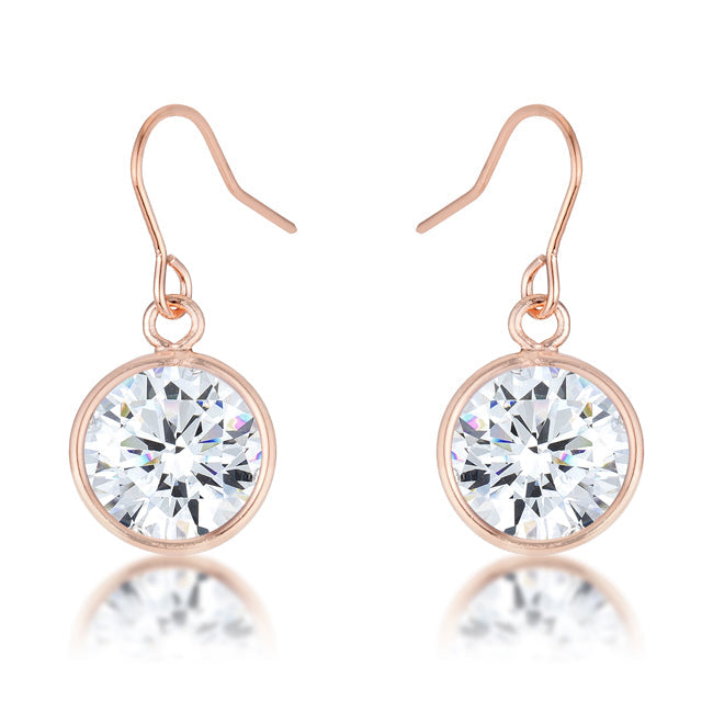 Bezel Solitaire Stud Earrings