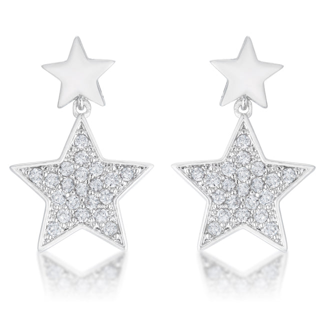 Bianca 0.5ct CZ Star Drop Earrings