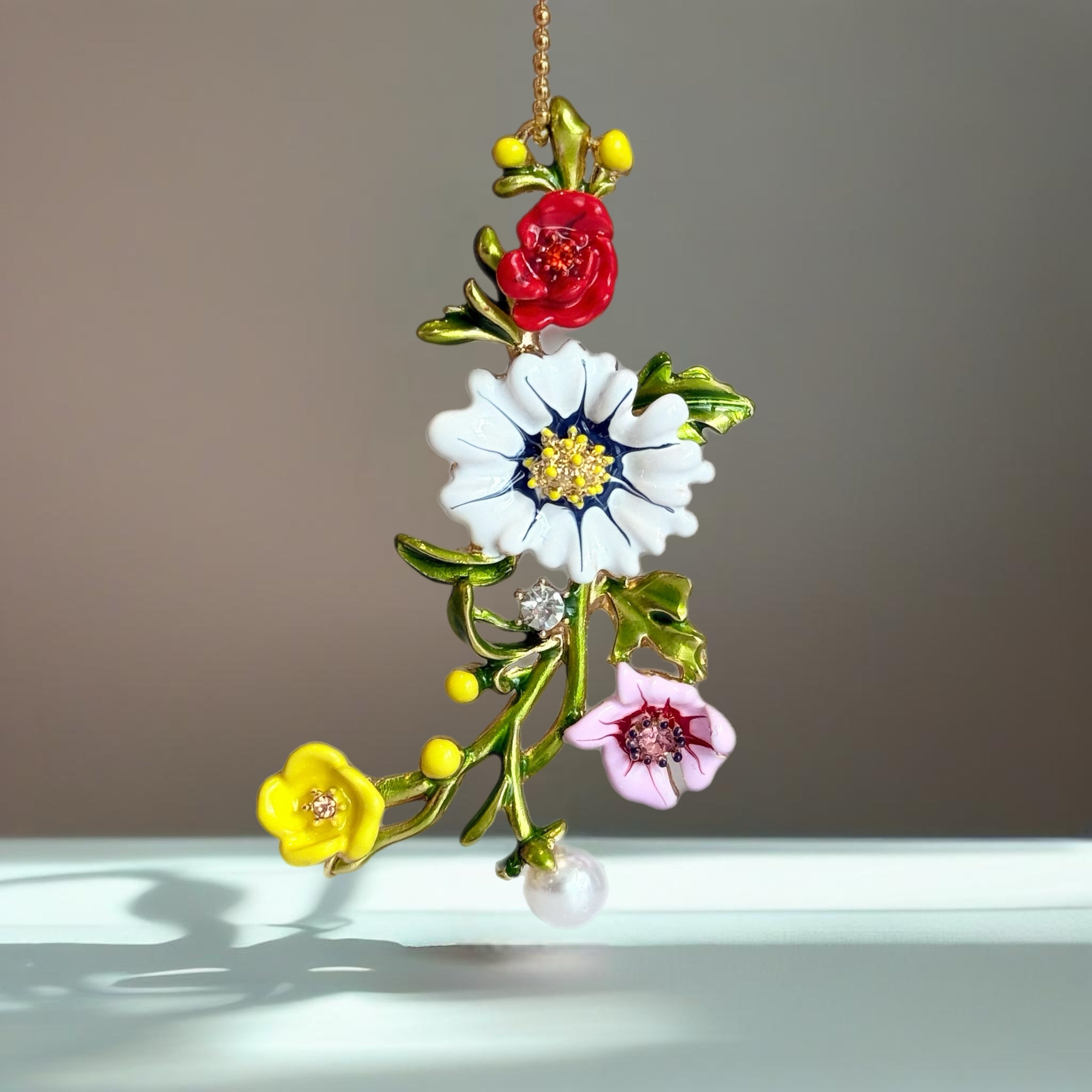 Luxe Floral Charm - Tumbler Handle Charm