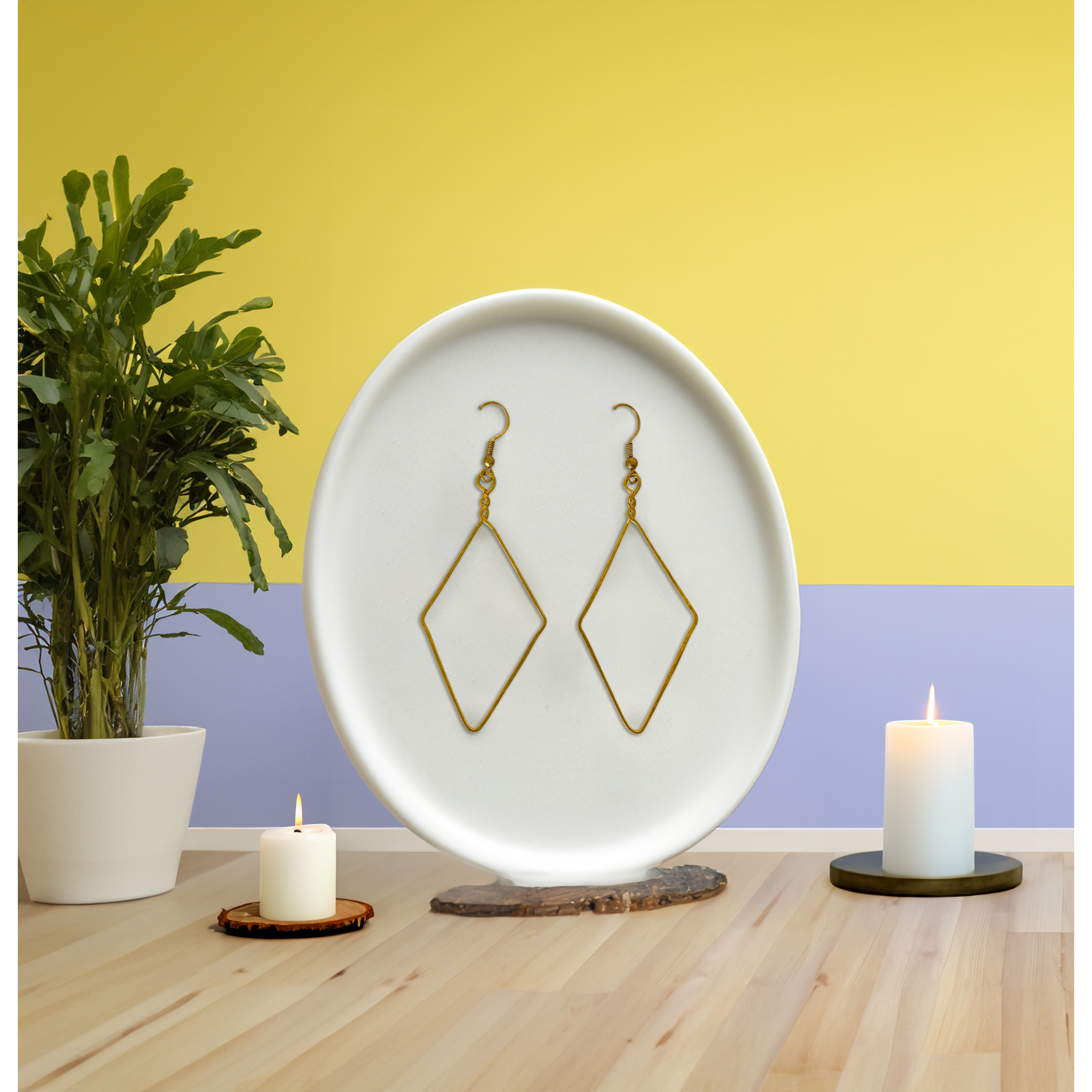 Highland Heritage Brass Wire Earrings - Thailand