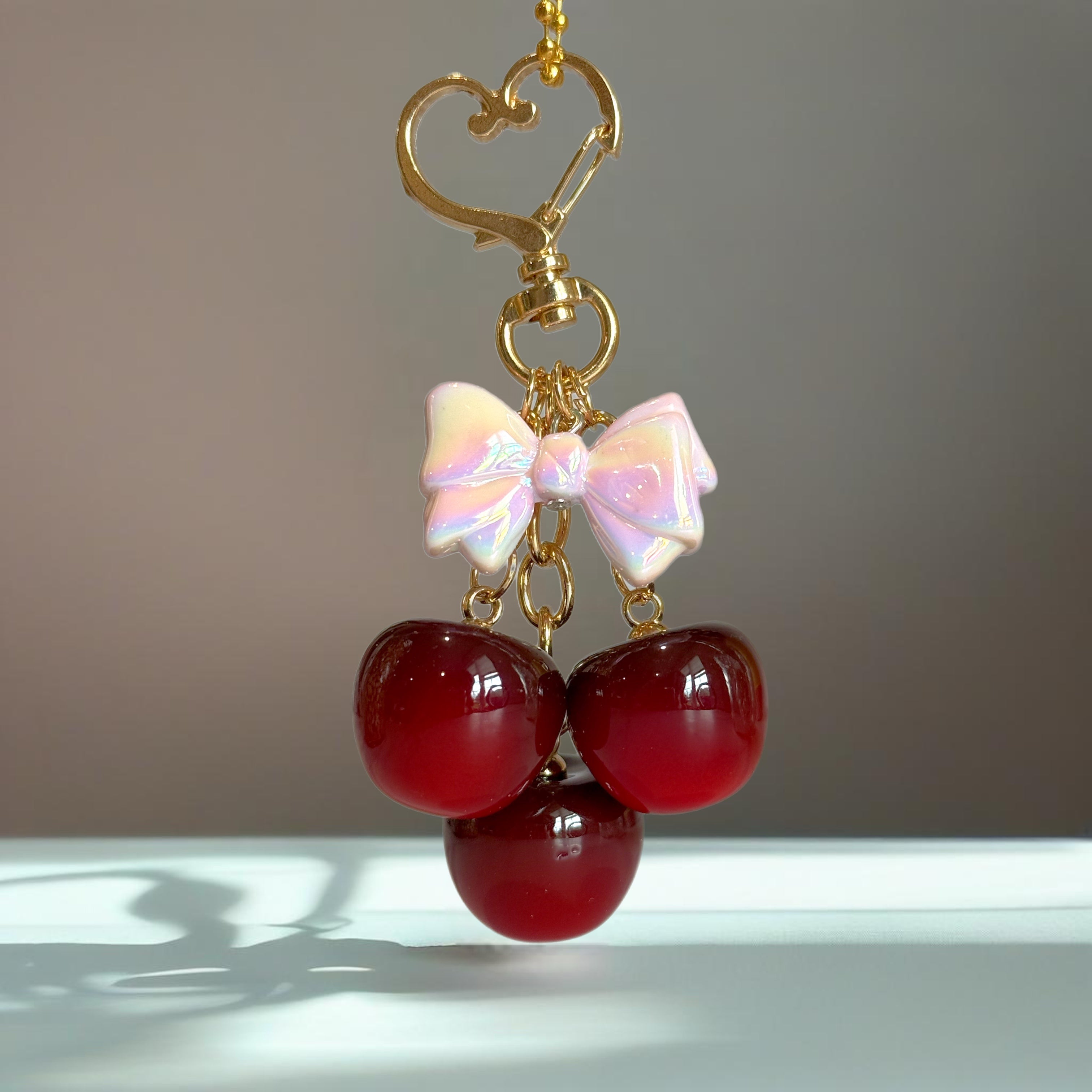 Deluxe Cherry Charm - Tumbler Handle Charm