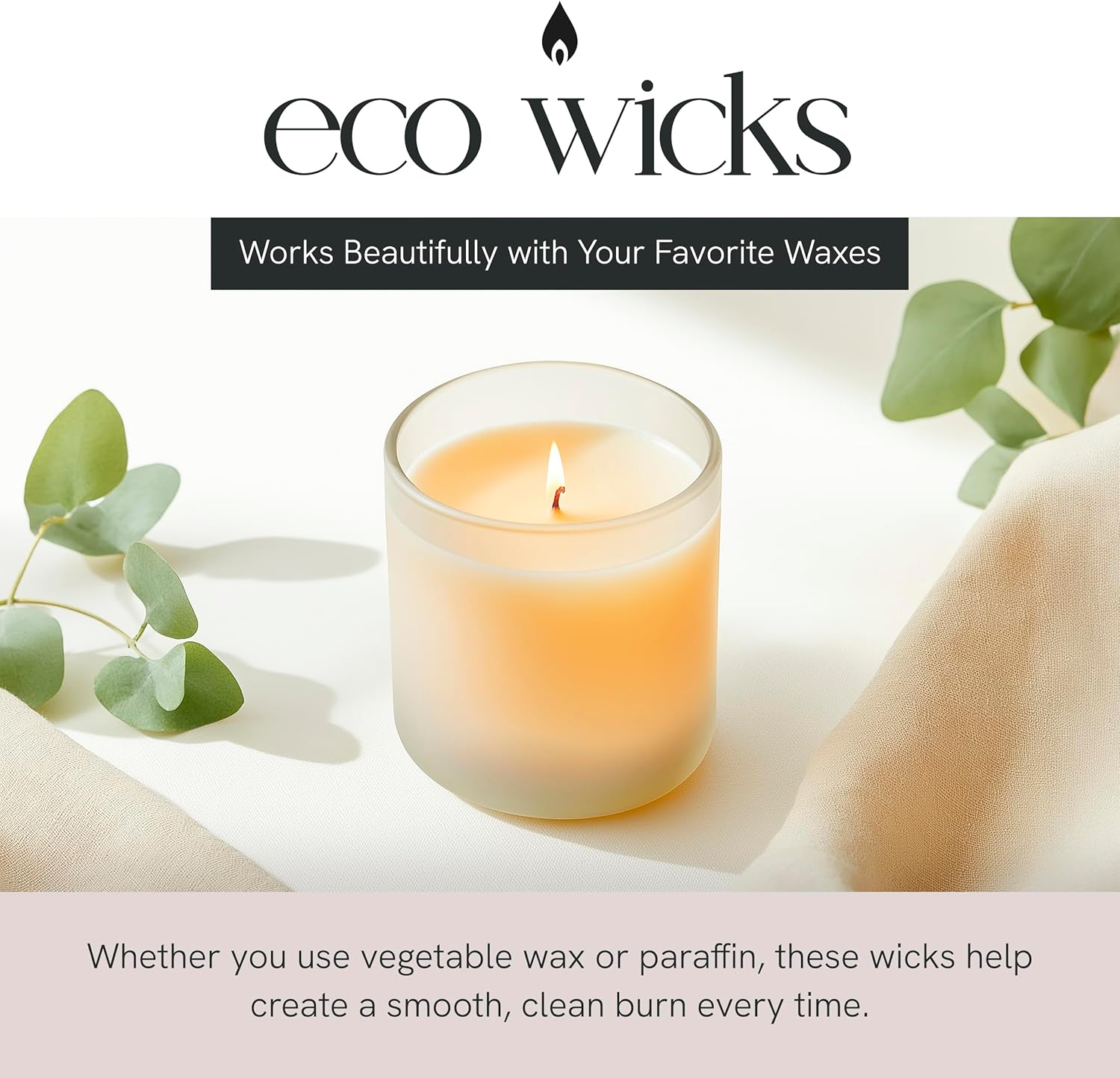 ECO Wicks, 6&amp;quot; Length Pack of 100