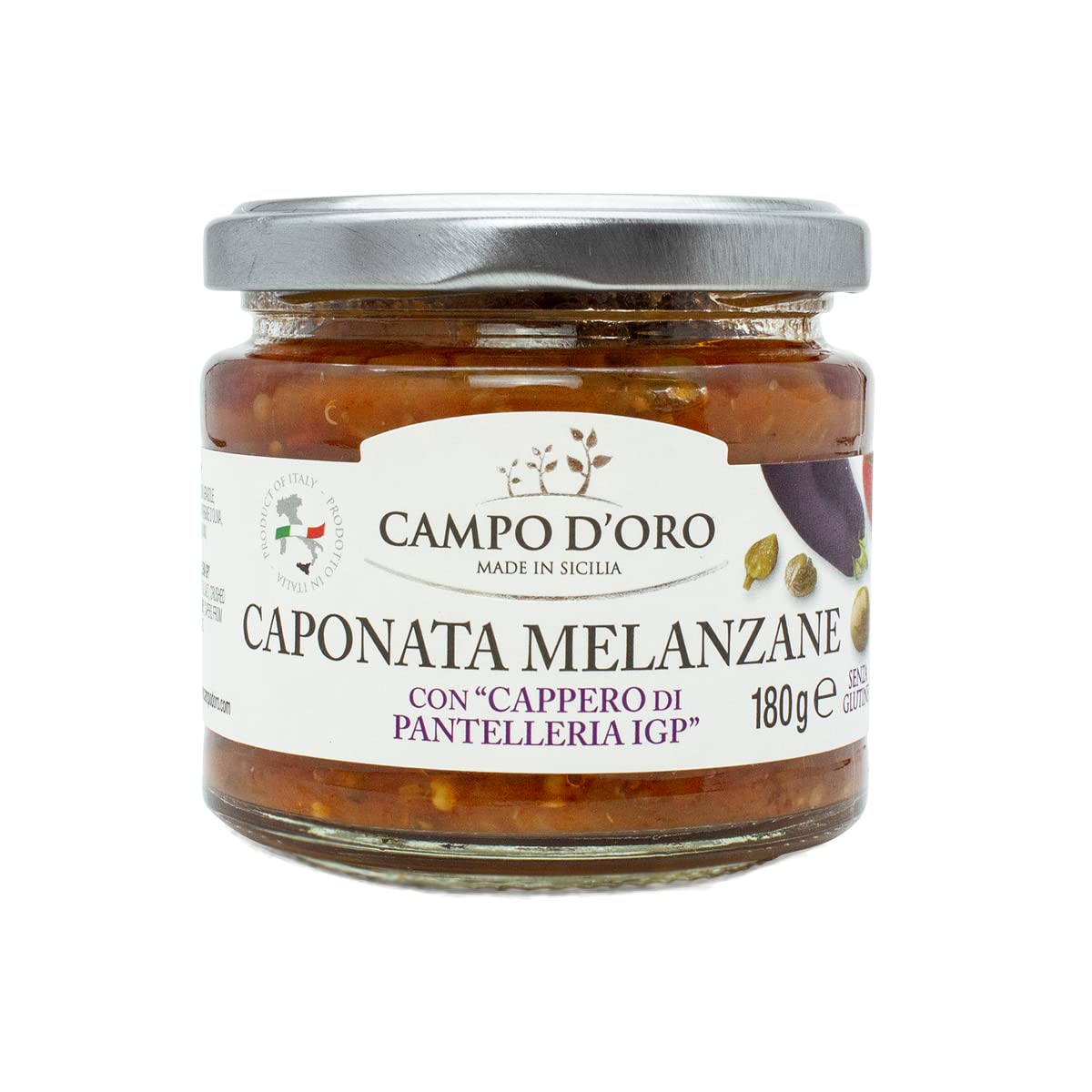 Campo D&amp;#39;Oro, Eggplant Caponata Appetizer,  6.35 oz