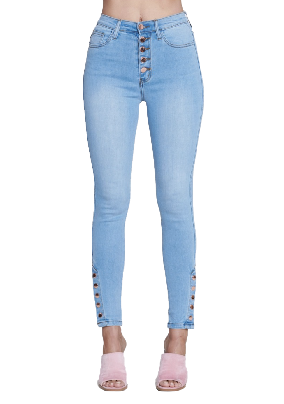 {EP1678} Button Up Skinny Jeans - {2 colors}