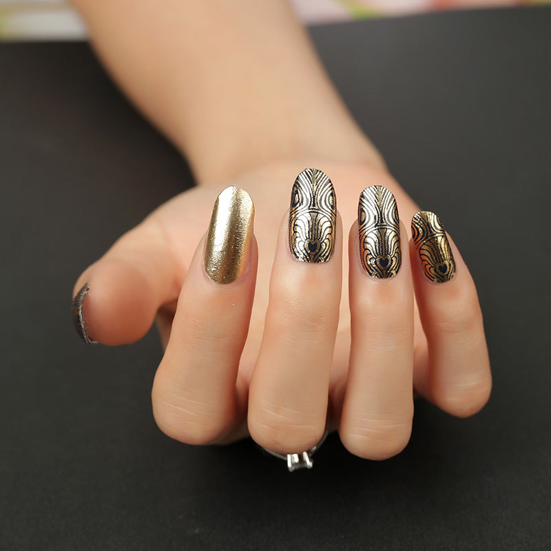 Gold &amp;amp; Black Swirl