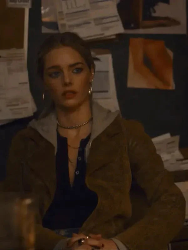 Eenie Meanie Samara Weaving Suede Leather Jacket