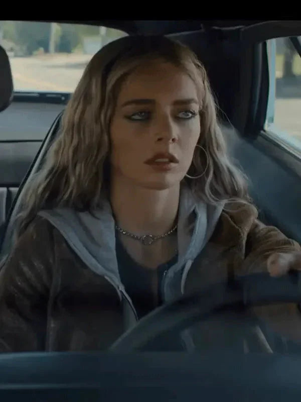 Eenie Meanie Samara Weaving Suede Leather Jacket