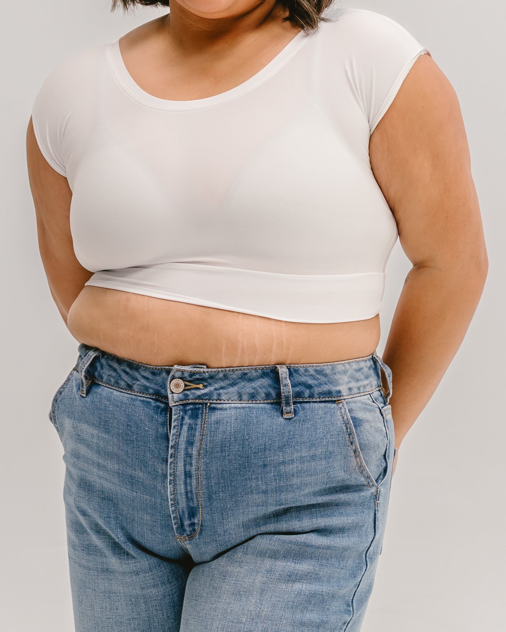 Elegant Basic Cap Sleeve Halftee