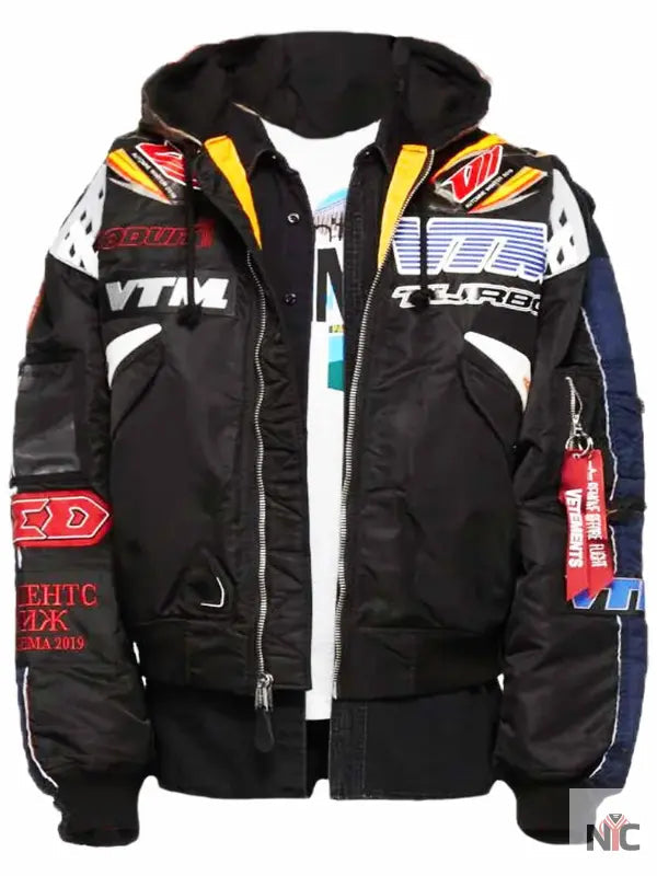Elite Vetements X Alpha Industries Hooded Racing Jacket