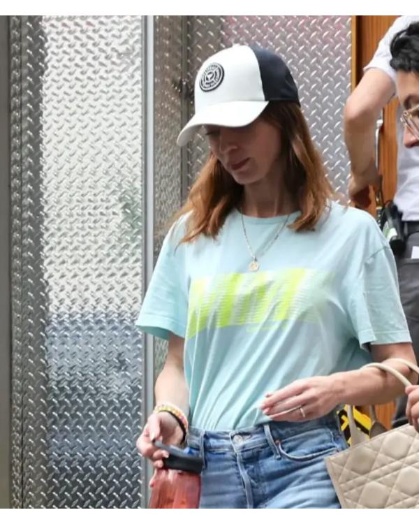 Emily Blunt Devil Wears Prada II Blue T-Shirt