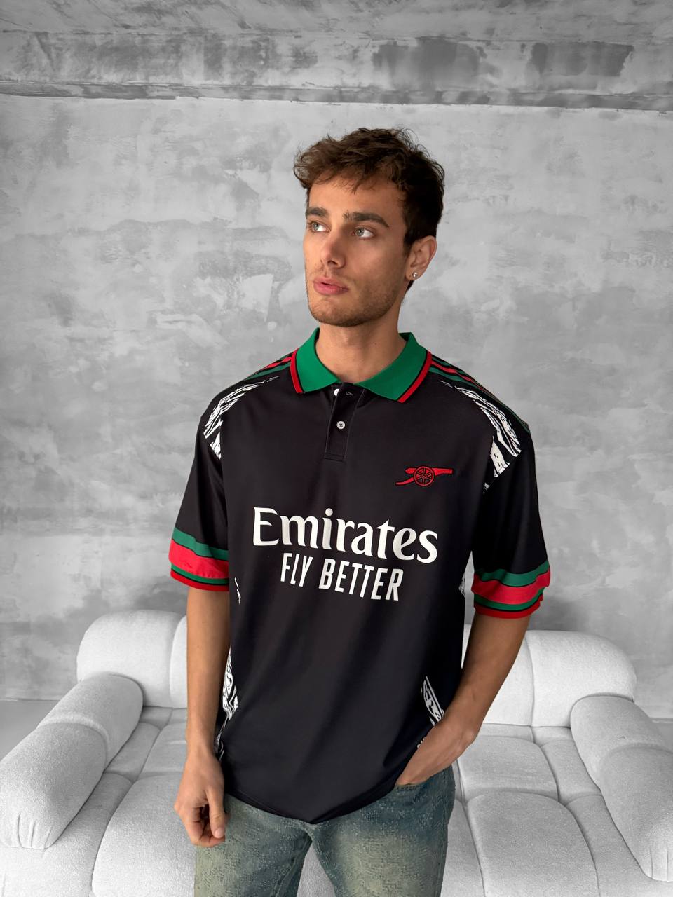 Emirates Fly Better Polo Graphic Tee