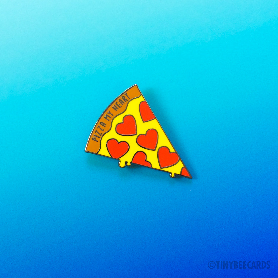 Pizza Hard Enamel Pin &amp;quot;Pizza My Heart&amp;quot;