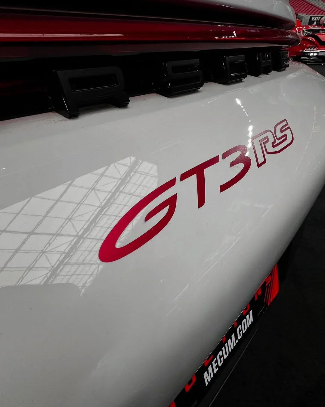 "GT3 RS" Rear Bumper Vinyl Logo Decal Emblem for Porsche Vehicles (992)
