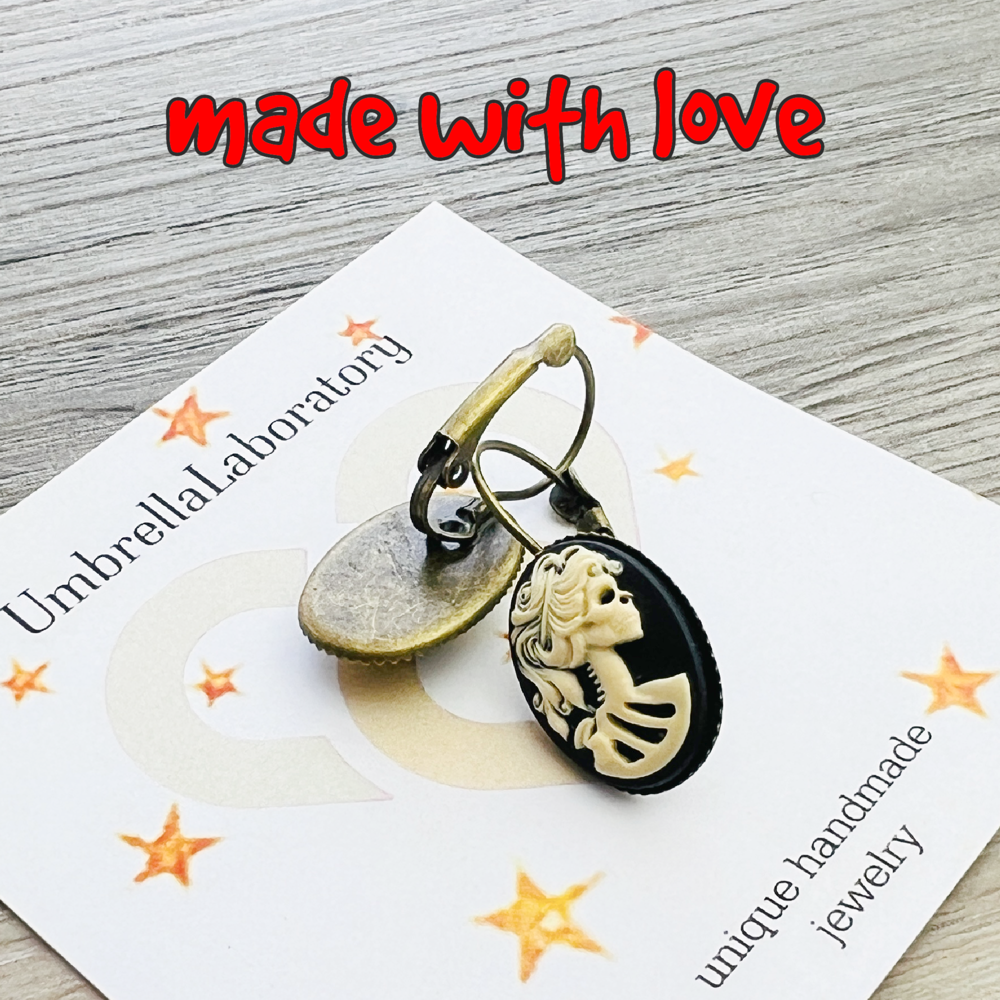 Gothic Lolita lady skeleton came earrings