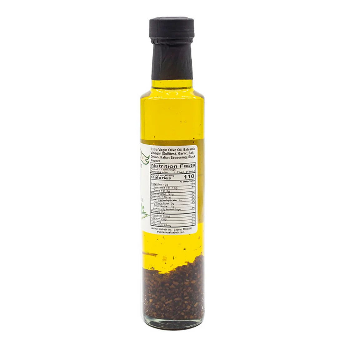 Lesley Elizabeth Extra Virgin Olive Oil with Double Roasted Garlic, Dorica (250mL)