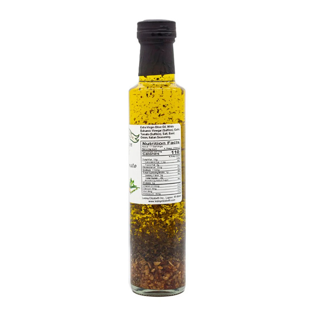Lesley Elizabeth Extra Virgin Olive Oil with Sundried Tomato &amp; Garlic, Dorica (250mL)