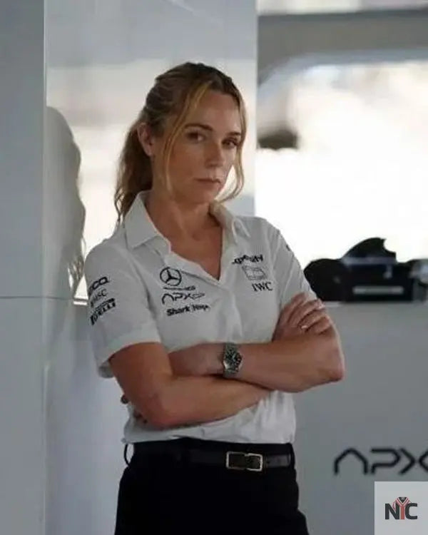 F1 The Movie Kerry Condon White Polo Shirt