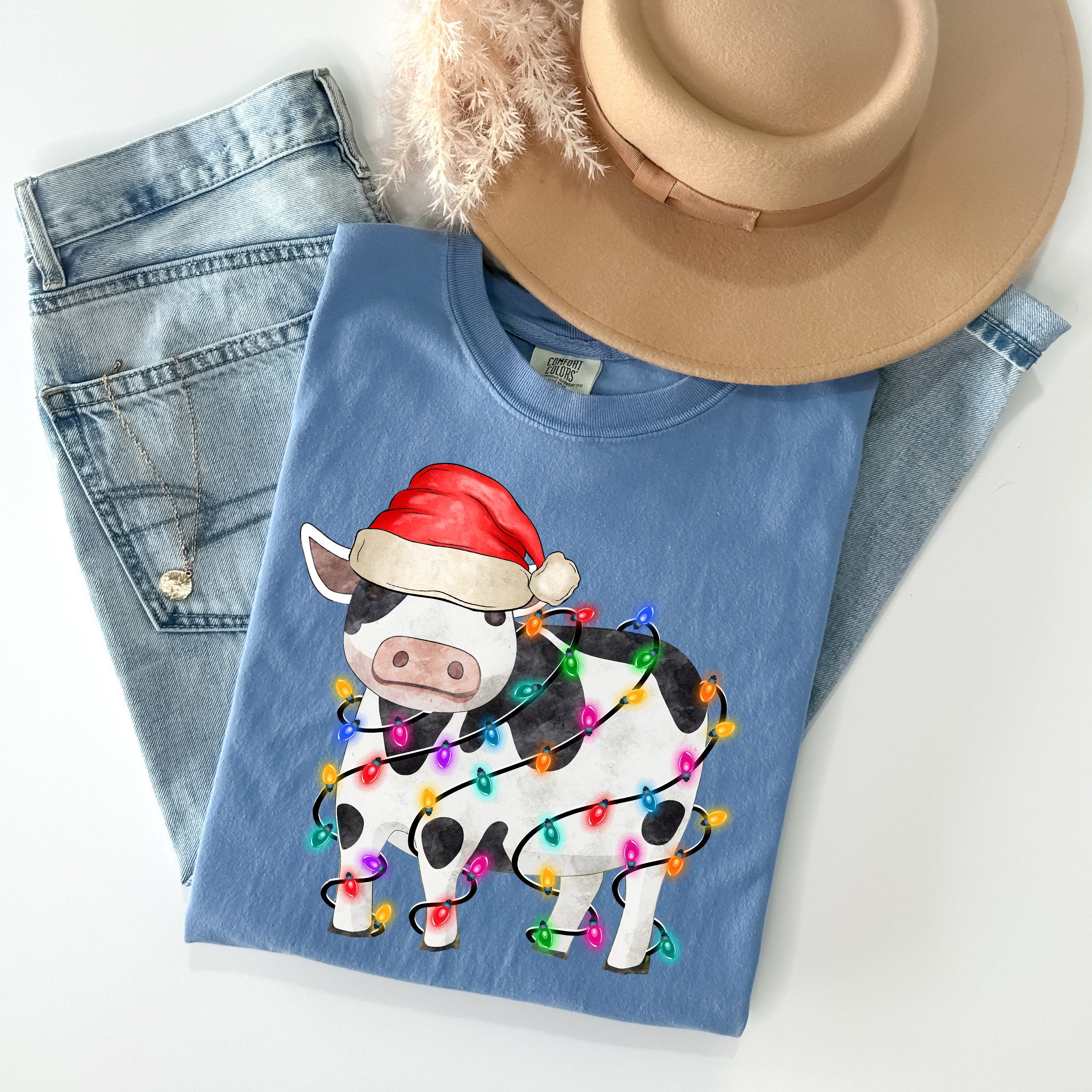 Christmas Cow Graphic Tee