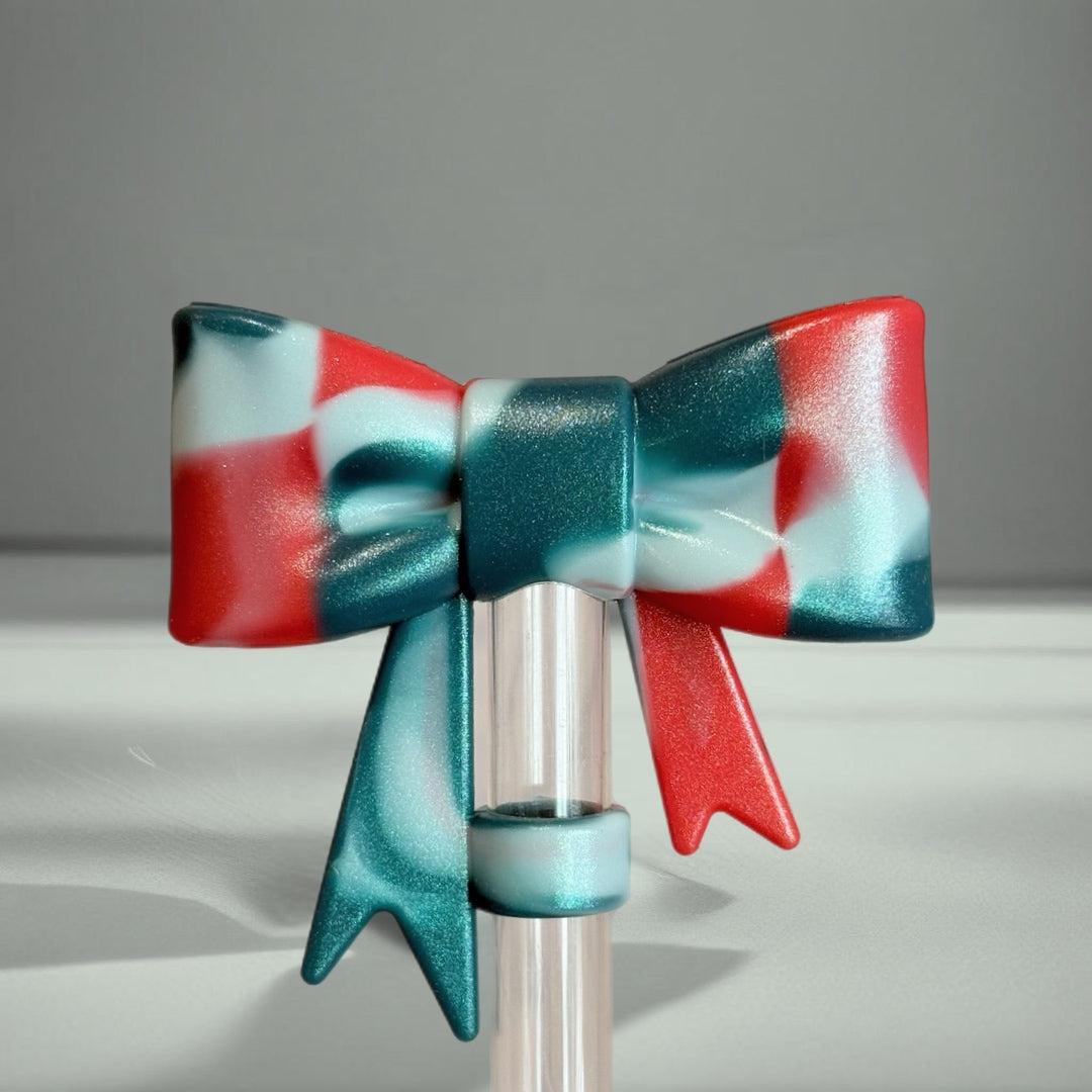 DESERT DUSK 3D BOW STRAW TOPPER