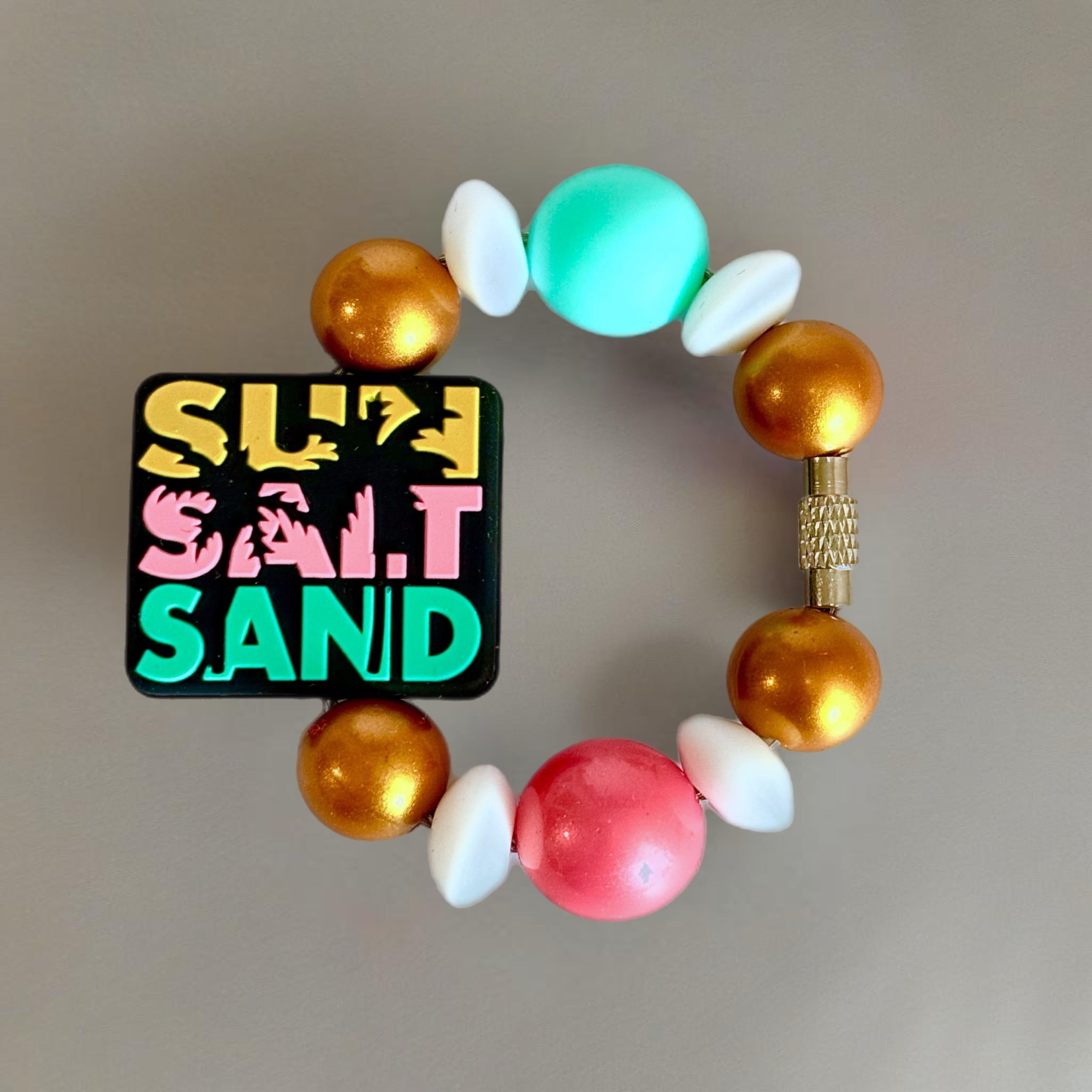 Sun Salt Sand Bracelet - Tumbler Handle Charm