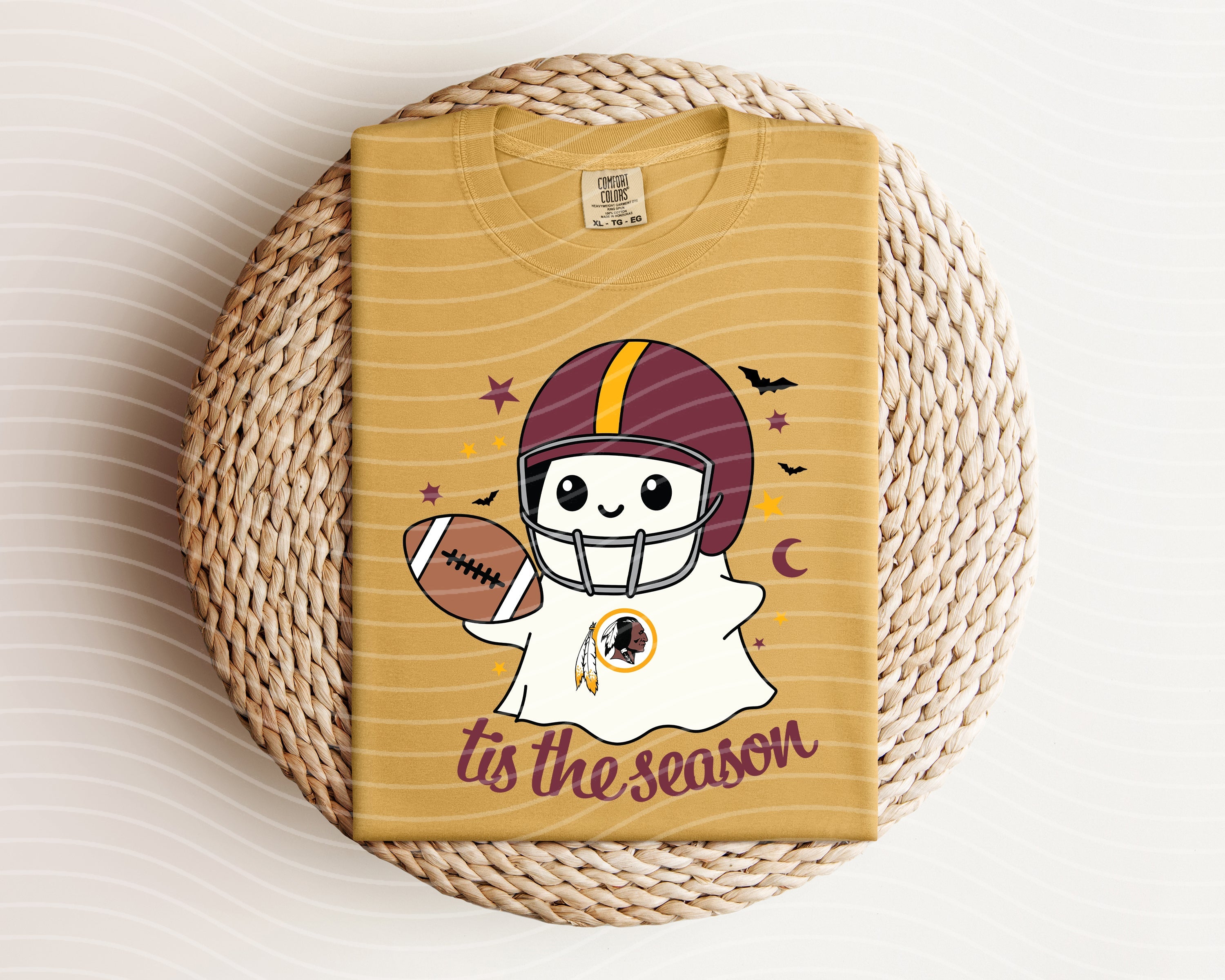 REDSKINS TIS THE SEASON GHOST GRAPHIC TEE