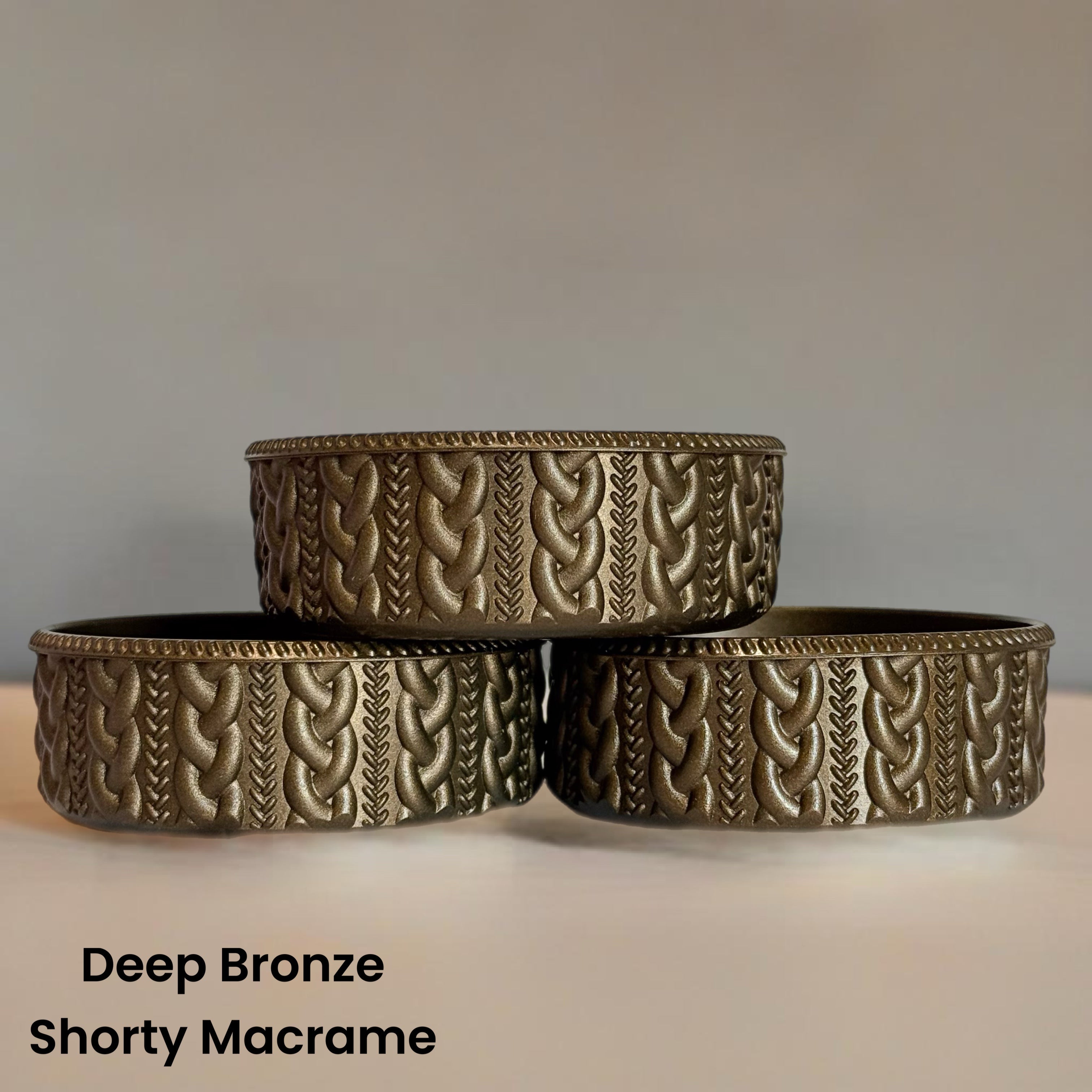DEEP BRONZE SHORTY MACRAME TUMBLER BOOT