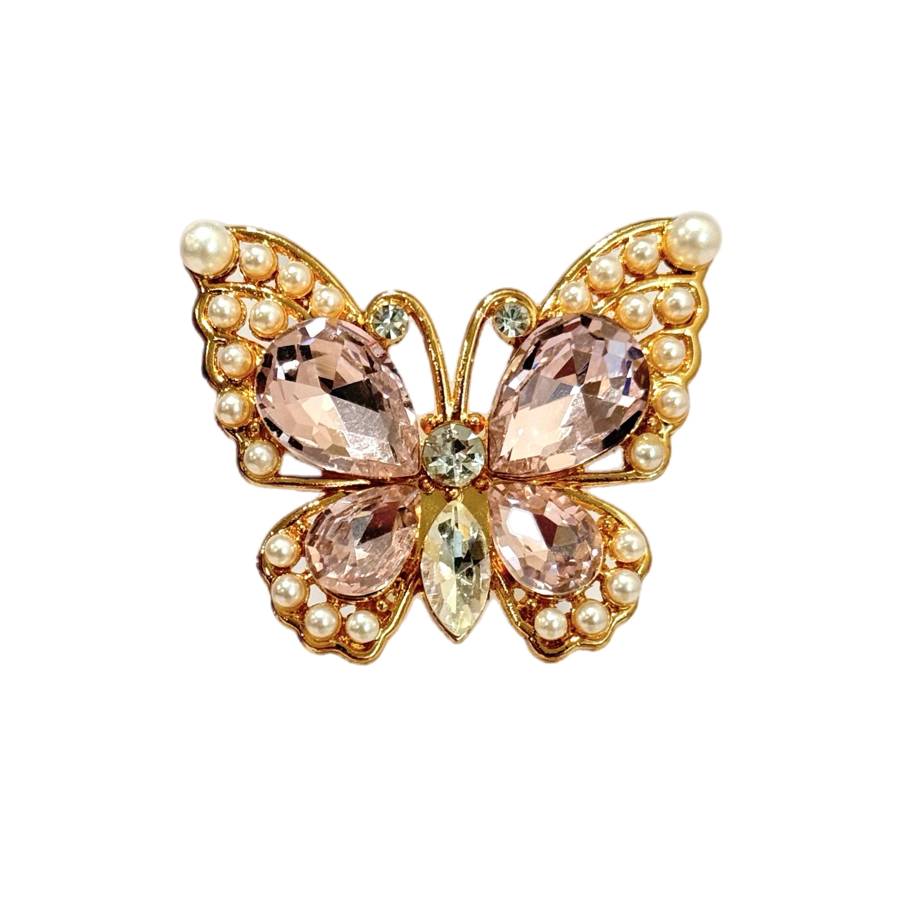 BUTTERFLY BLING DELUXE METAL STRAW TOPPER