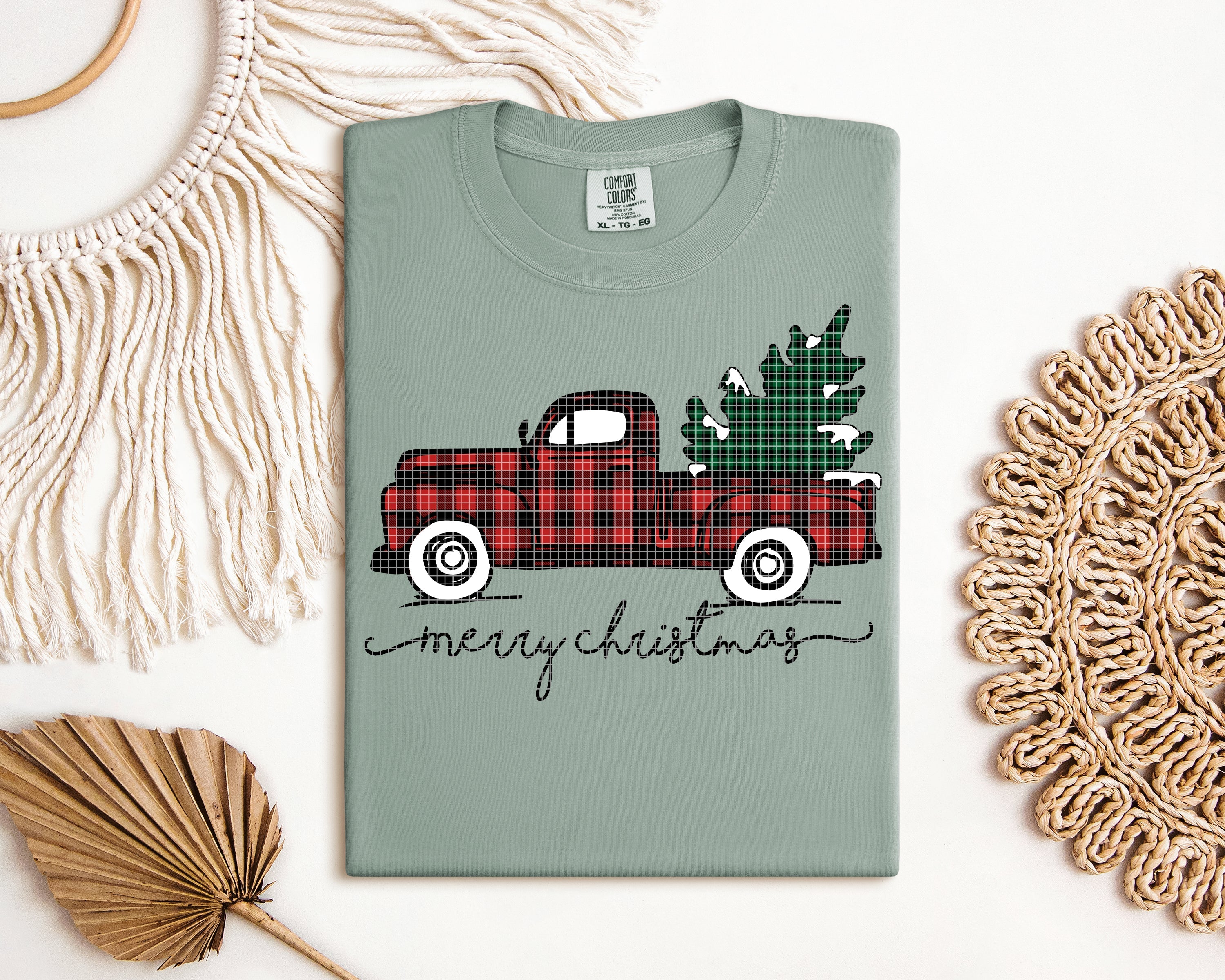 Merry Christmas Truck Graphic Tee