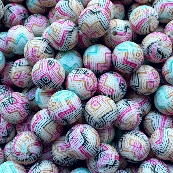 P615 COLORFUL ZIGZAG 15MM PRINT (1ct)