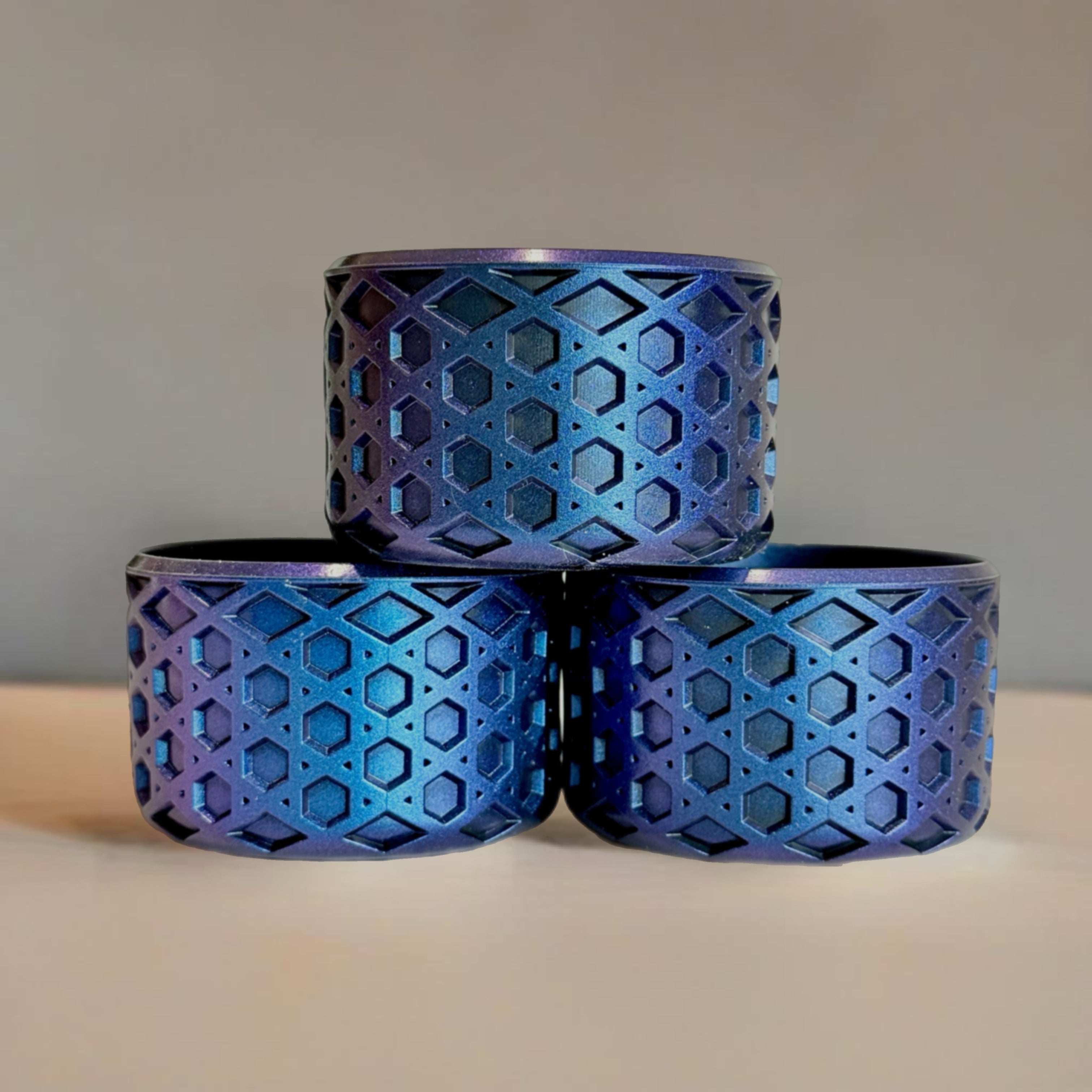Blue Metallic WAFFLE Tumbler Boot