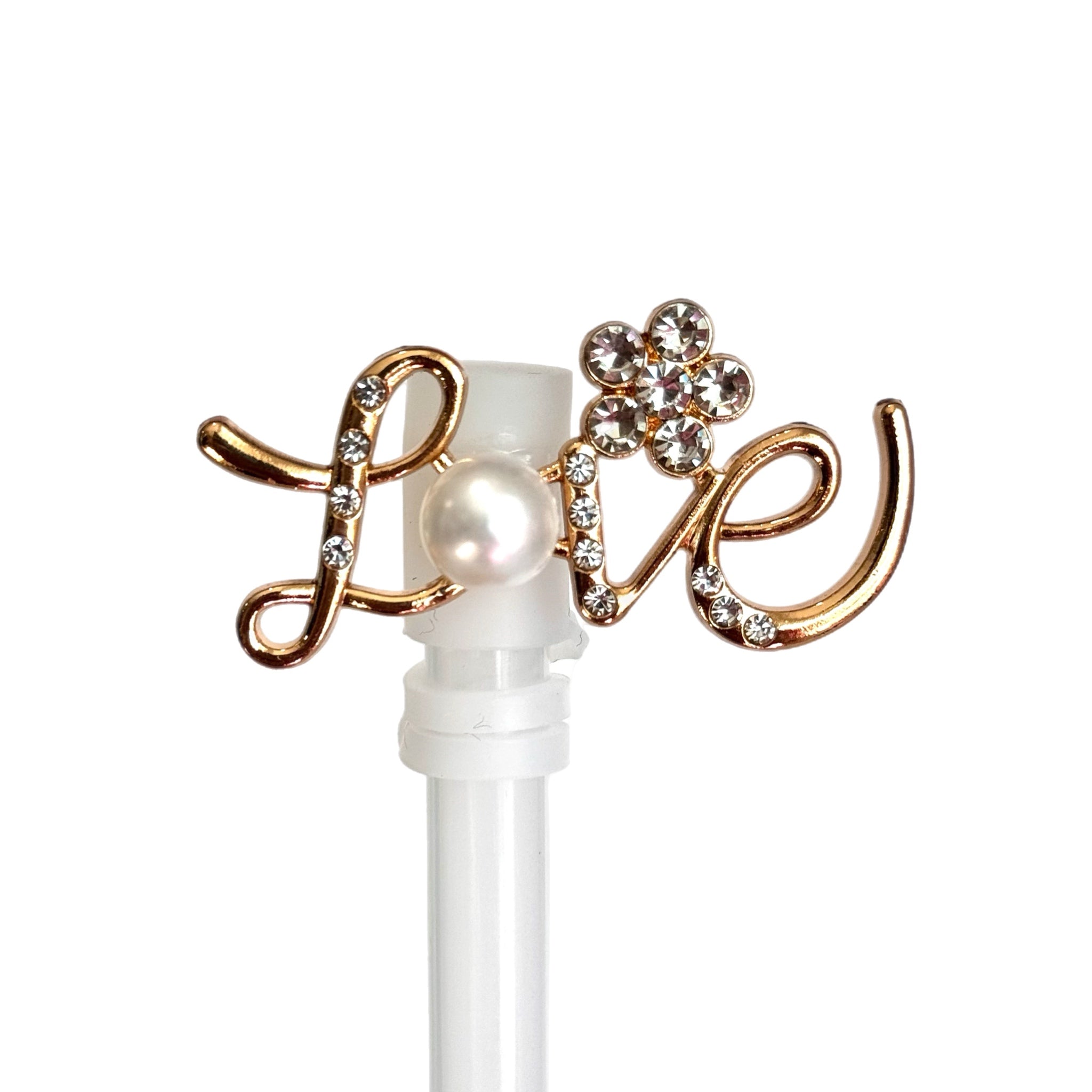 LOVE DELUXE METAL STRAW TOPPER